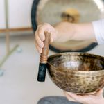 Detail of hands during balance practice